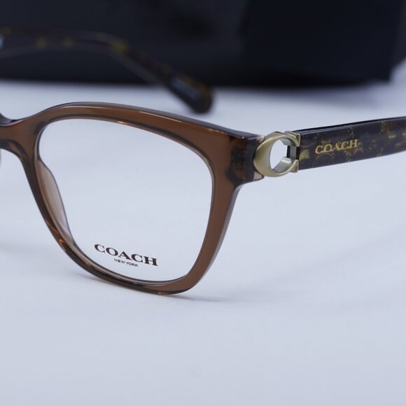 Final Price! Coach HC6120 5035 Brown Eyeglasses 52mm - Picture 6 of 11